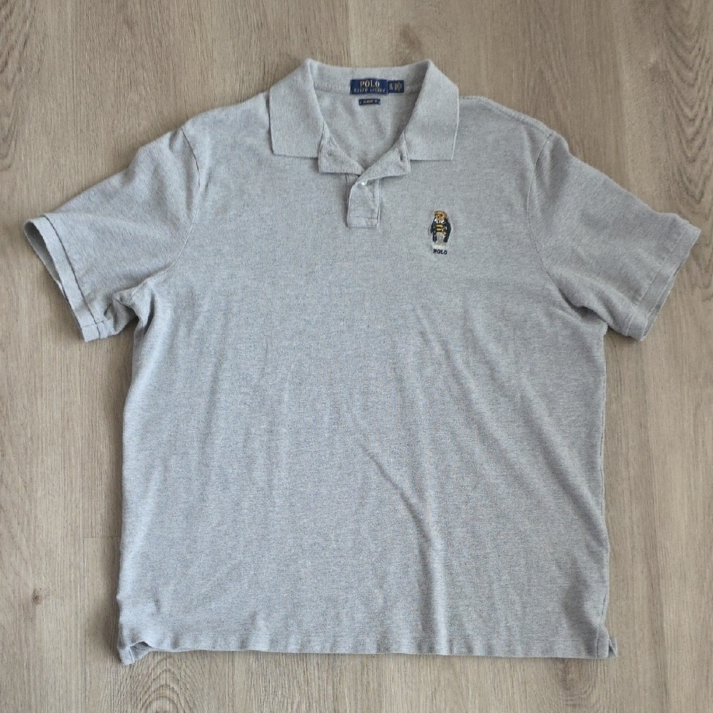 Polo by Ralph Lauren Gray Classic Polo Bear Shirt